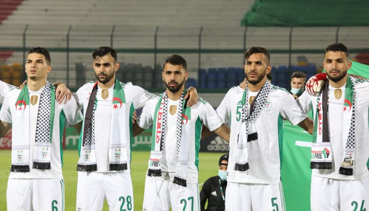 MATCH ALGERIE – MAURITANIE : LE SOUTIEN DES VERTS A LA PALESTINE