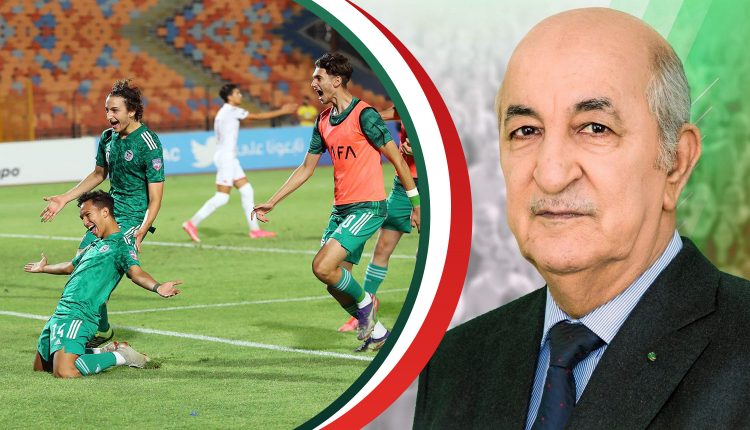 رئيس الجمهورية السيد عبد المجيد تبون يهنأ الخضر على التأهل إلى نهائي الكأس العربية