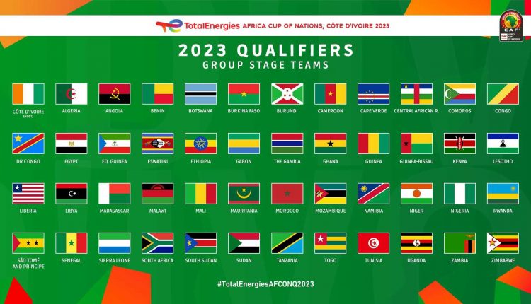 تصفيات كأس إفريقيا توتال انرجي – كوت ديفوار 2023 : برمجة الجولتين الأولى و الثانية شهر جوان القادم